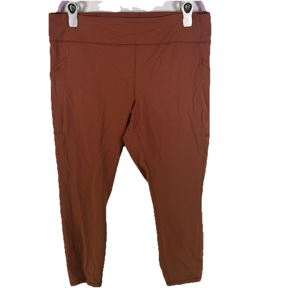 Lululemon Invigorate HR Tight Women Size 20 Dark Terracotta Leggings